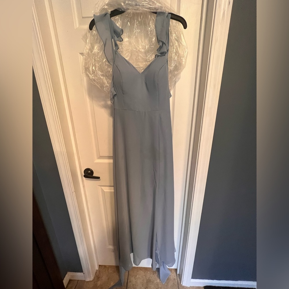 Bridesmaid dress altered to size 2– needs to be dry cleaned